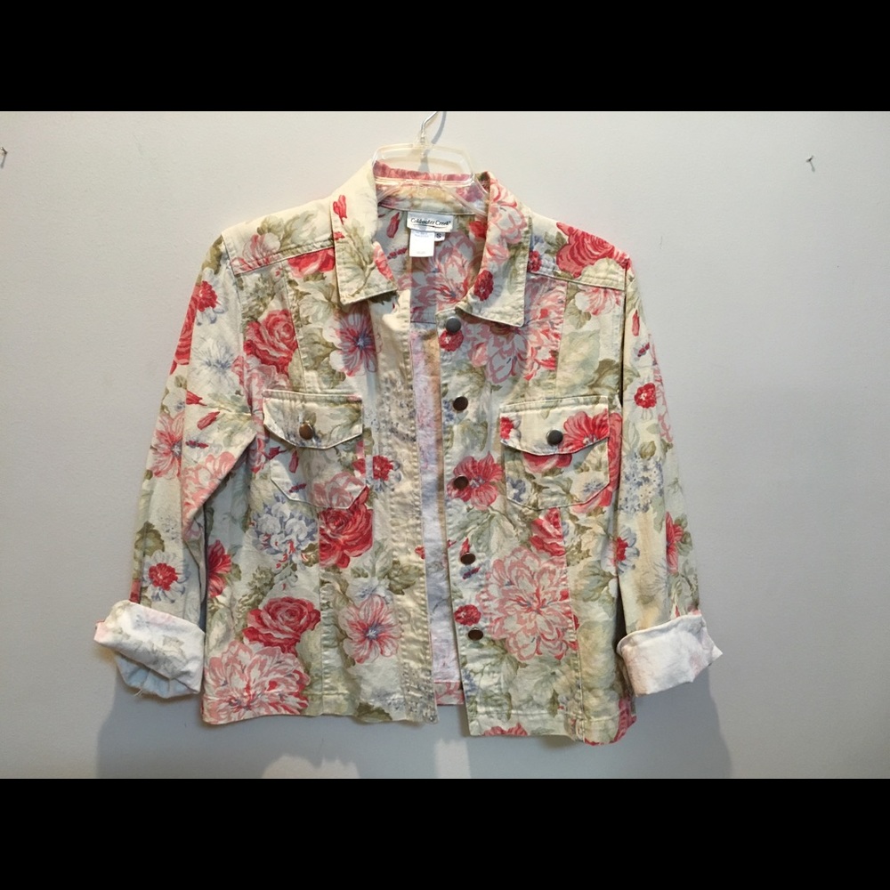 Coldwater Creek Floral Jacket